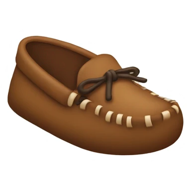 Brown moccasin sticker