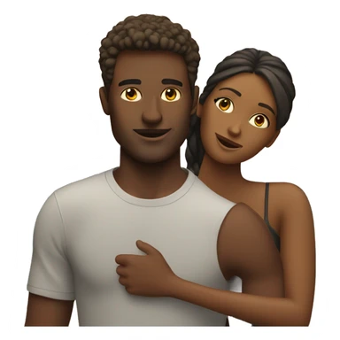 Two people on sunset beach sticker