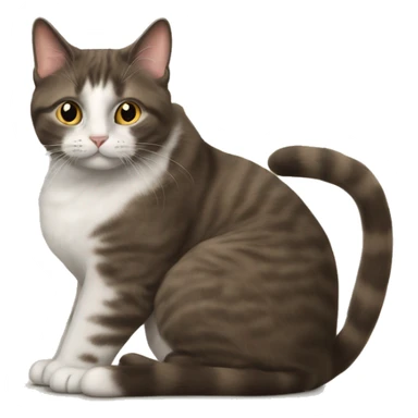 Britische Katze und Brünette sticker
