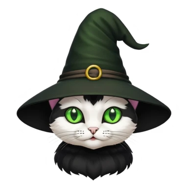 witch cat sticker