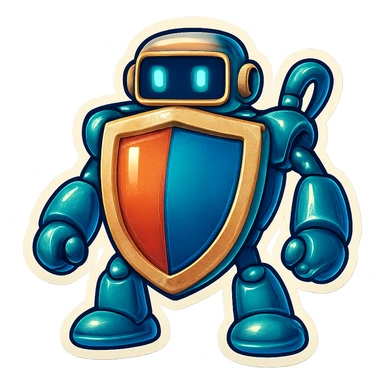 Lets do something else now. can you show me a iWexie shield robot sticker