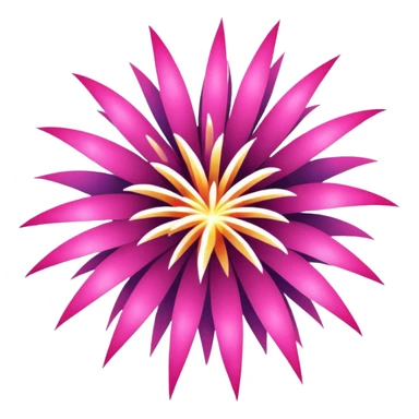 Pink fireworks sticker