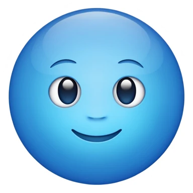 blue dot saying sheeesh sticker