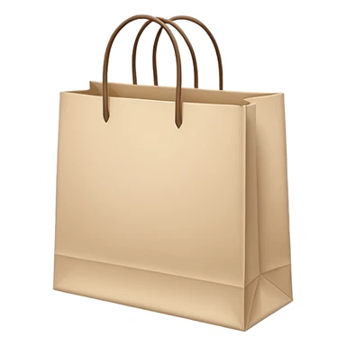 Light beige shopping bags sticker