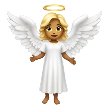 Angel with wings sticker