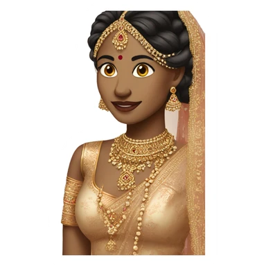 indian bride fair complexion sticker