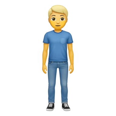 Star with a human full body yellow skin sticker