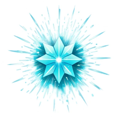 Glitter Cian Explosion sticker