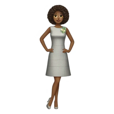 Mod fashion dress sticker