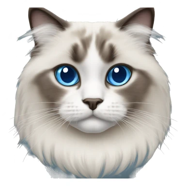 Ragdoll cat with blue eyes sticker