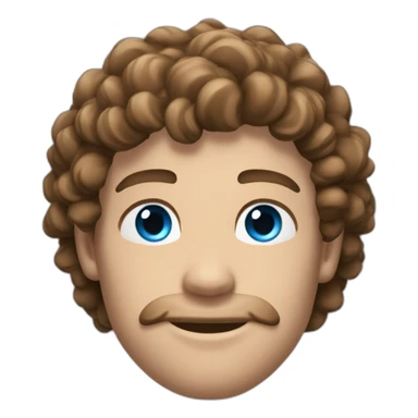 a-sexy-gay-guy-flexing-with-curly-brown-hair,-white-skin-and-blue-eyes sticker