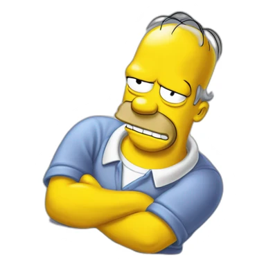 Homer Simpson étonné sticker