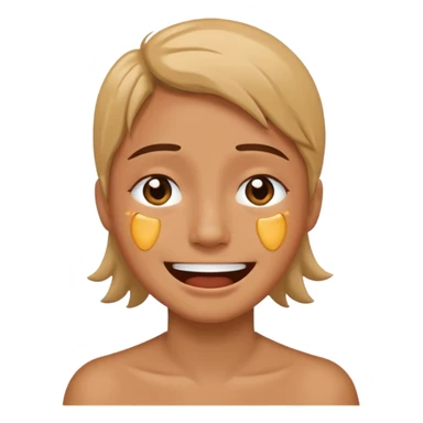 I want to create an emoji in that image we can see both Sad and happy feeling simultaneosly  give in Ai generated face  sticker