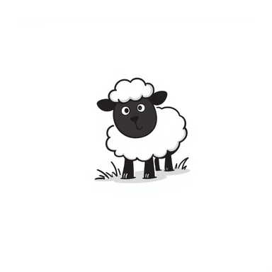 Sheep sticker