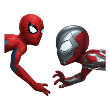 spider man and iron man sticker