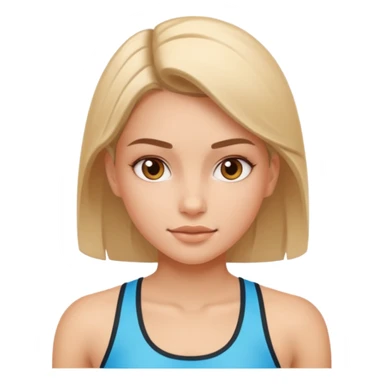 Workout girl sticker