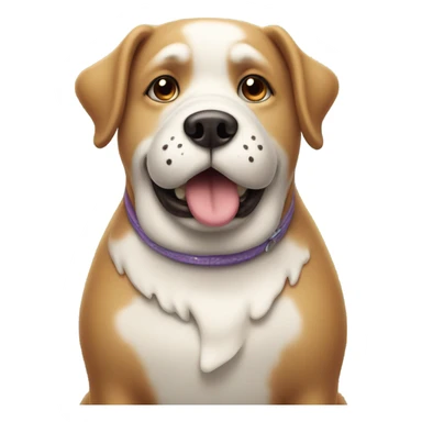 fat dog icescream sticker