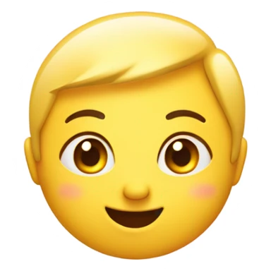 Blushing smirk emoji sticker