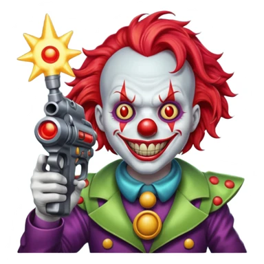 killer clown from outer space sticker