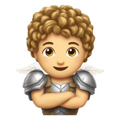 Cupidon tire une flèche dans le cœur sticker