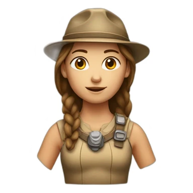 archaeology girl sticker
