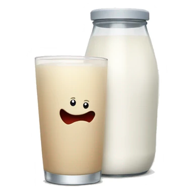 Milk with hartes  sticker