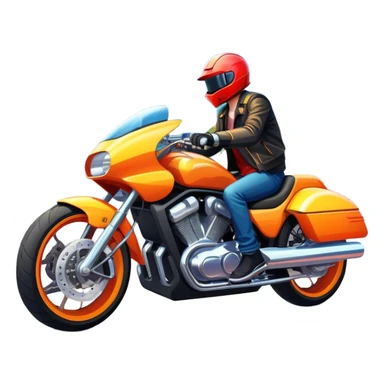Custom tuned motorcycle and car, vibrant city background, bright colors, dynamic and detailed, modern style, urban atmosphere, high energy. sticker