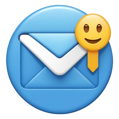 email verification badge emoji in a blue  circular or oval shapes with zigzag edges sticker
