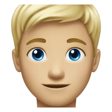 13 year old boy blond short hair blue eyes sticker
