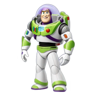 Buzz lightyear wearing pyjama sticker