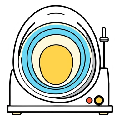 Mri head coil with mirror sticker