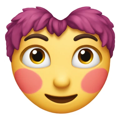 Love heart eyes with love heart halo sticker