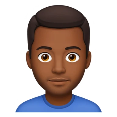 Trevor Penick medium dark skin, dark brown hair sticker