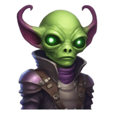 alien demon scifi roguelike rpg style inspired by slay thee spire sticker