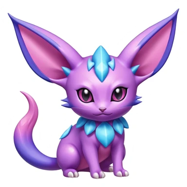 Shiny Exotic Espeon-Skitty-Nidorino-Hybrid-Creature sticker