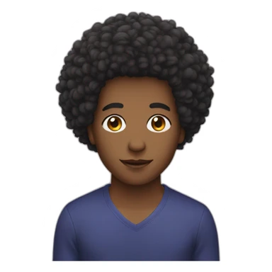 Cheveux afro sticker