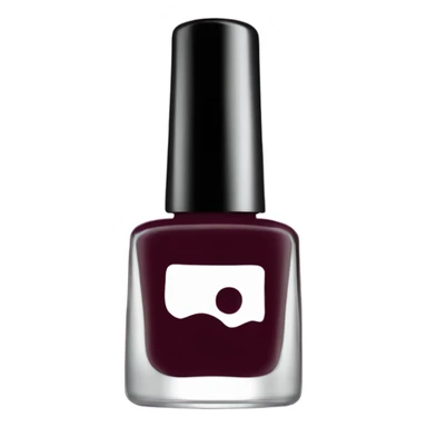 dark Burgundy nail polish bottle sticker