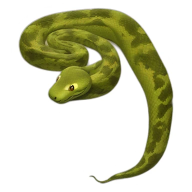 the snake is sleeping on the pillow sticker