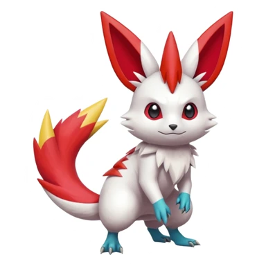 Victini-Pichu-Zangoose-Fakémon-hybrid-creature (full body)  sticker