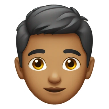 Indian young boy with faded haircut sticker