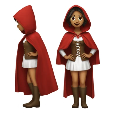 Rachel as red riding hood  sticker