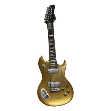 Metal guitar sticker