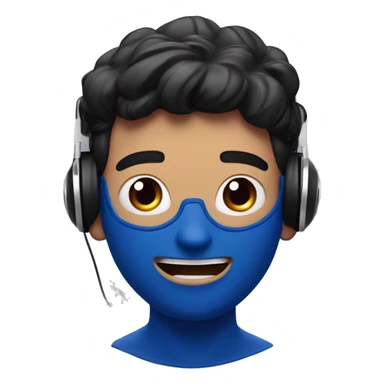 Asian spider-man with Apple AirPods Max on head sticker