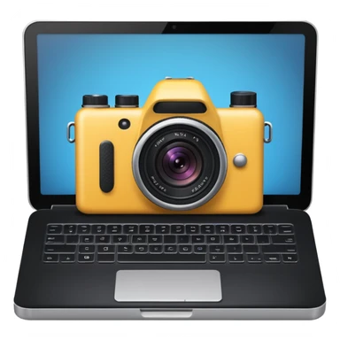 camera on top of a laptop sticker