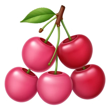 Baby Pink cherries sticker