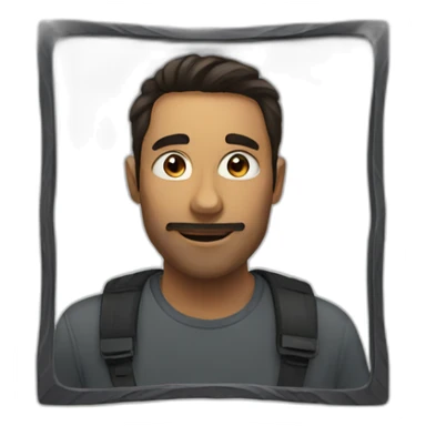 Mirror selfie sticker