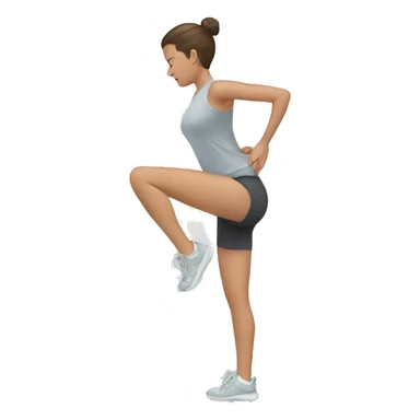 knee stretch sticker