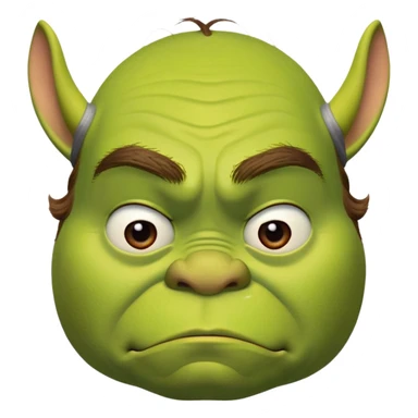 iconic Shrek face sticker