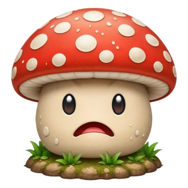 angry mushroom sticker