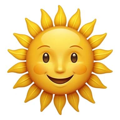 smiling sun emoji sticker
